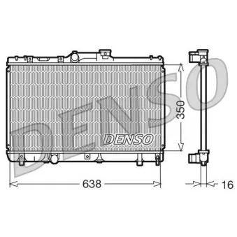 Radiateur, refroidissement du moteur DENSO DRM50013