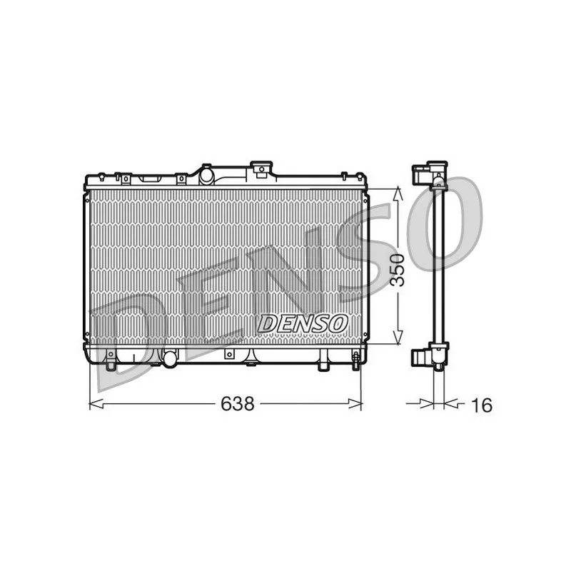 Radiateur, refroidissement du moteur DENSO DRM50013