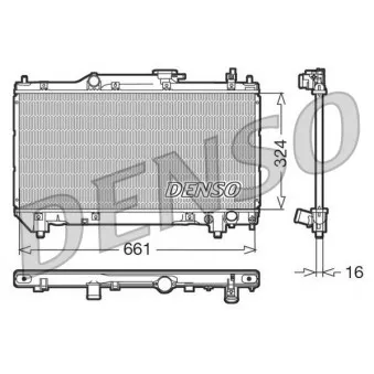 Radiateur, refroidissement du moteur DENSO DRM50015
