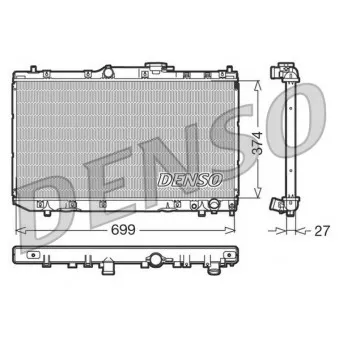 Radiateur, refroidissement du moteur DENSO DRM50016