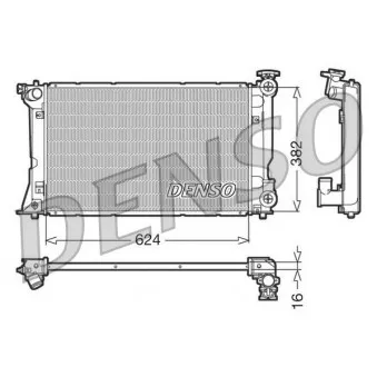 Radiateur, refroidissement du moteur DENSO DRM50018