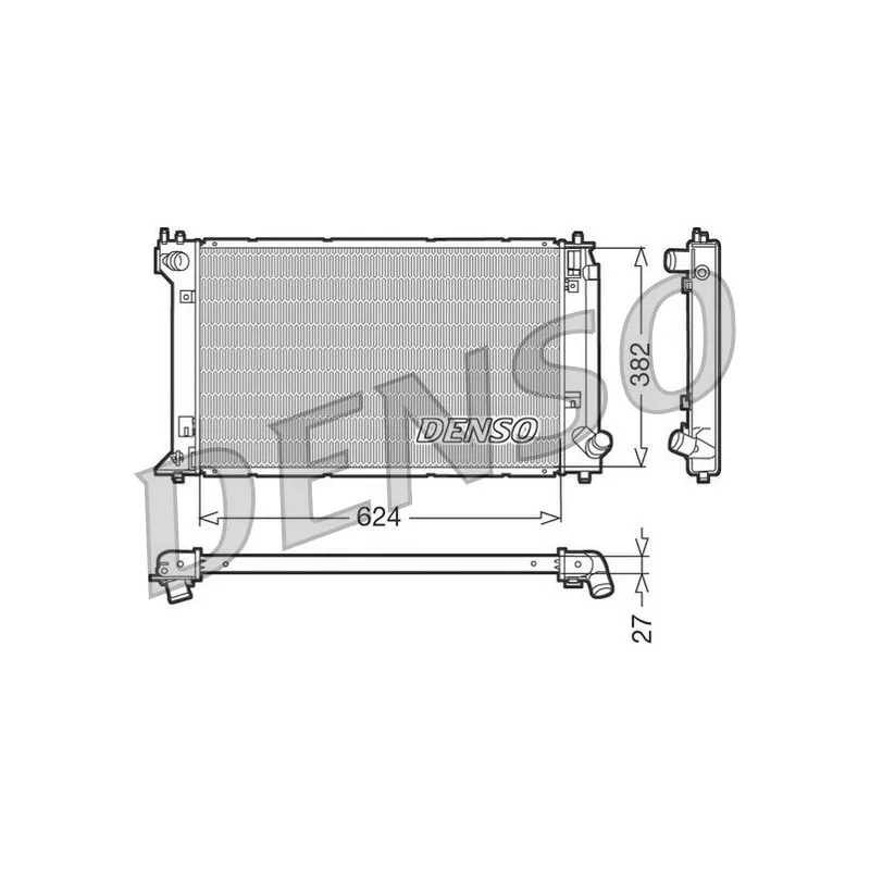 Radiateur, refroidissement du moteur DENSO DRM50019