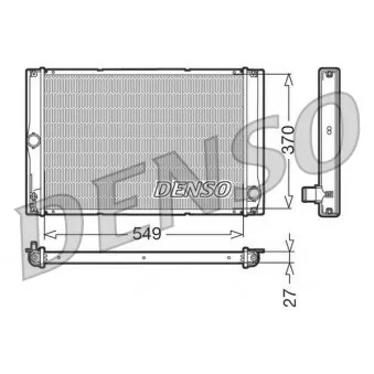 Radiateur, refroidissement du moteur DENSO DRM50023