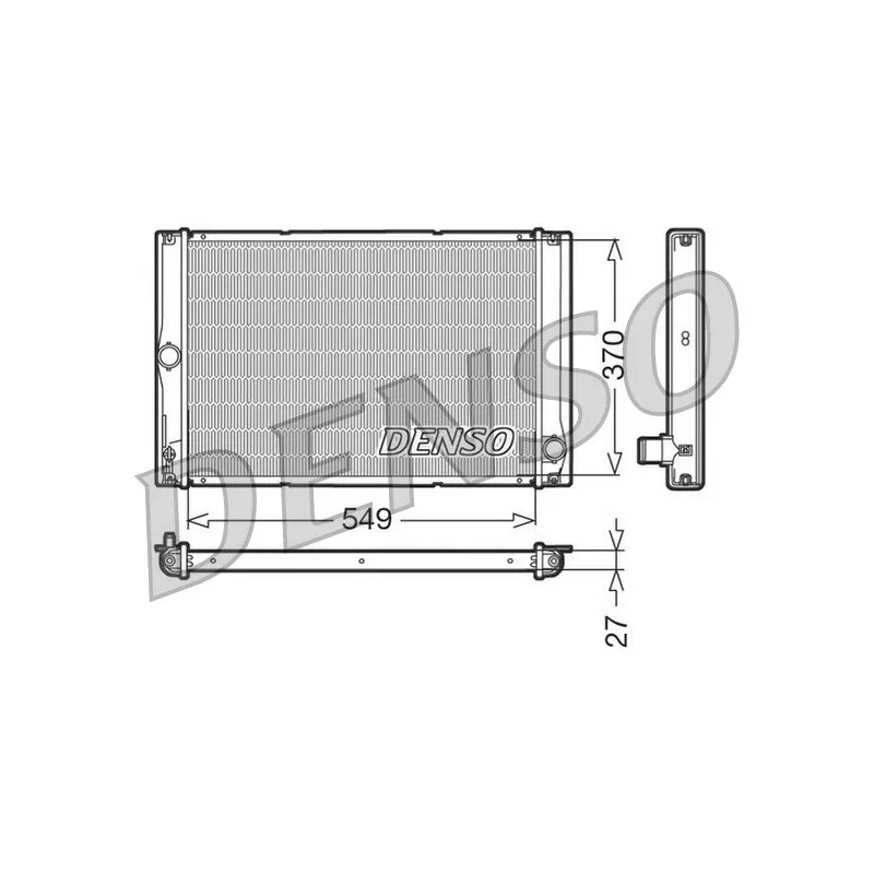 Radiateur, refroidissement du moteur DENSO DRM50023