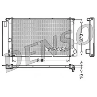 Radiateur, refroidissement du moteur DENSO DRM50026