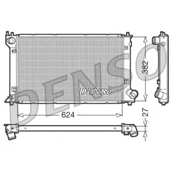 Radiateur, refroidissement du moteur DENSO DRM50027