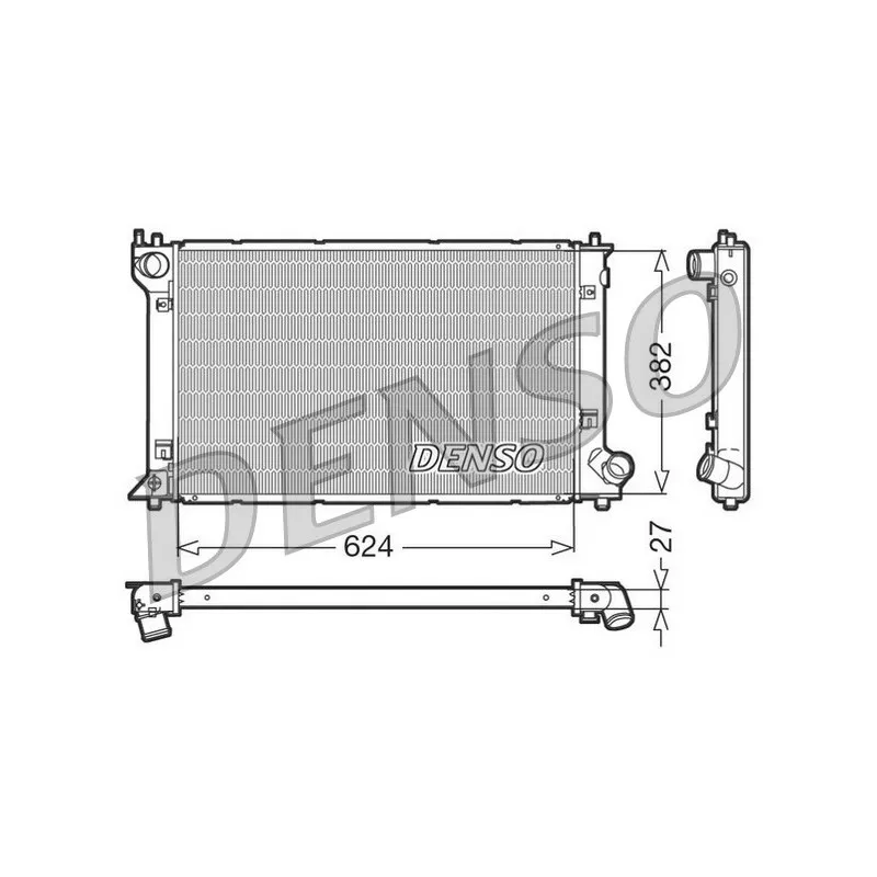 Radiateur, refroidissement du moteur DENSO DRM50027