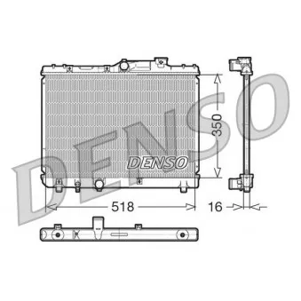Radiateur, refroidissement du moteur DENSO DRM50029