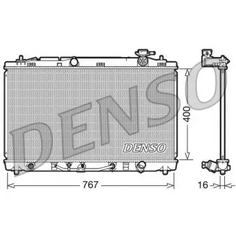 Radiateur, refroidissement du moteur DENSO