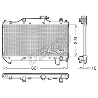 Radiateur, refroidissement du moteur DENSO DRM50031