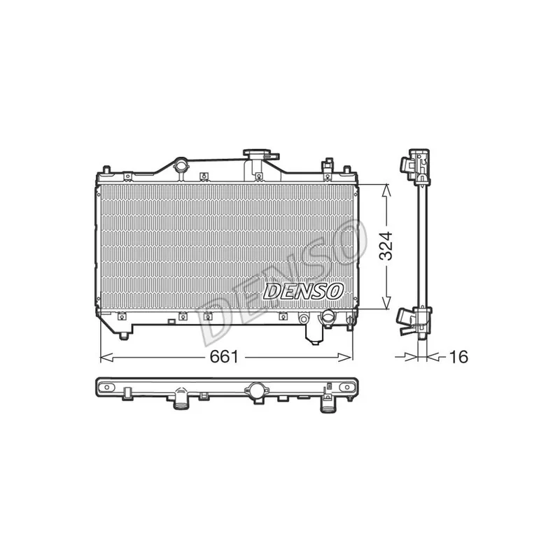 Radiateur, refroidissement du moteur DENSO DRM50031