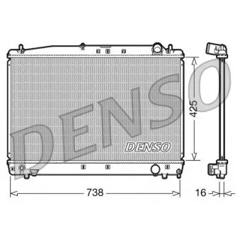 Radiateur, refroidissement du moteur DENSO DRM50033