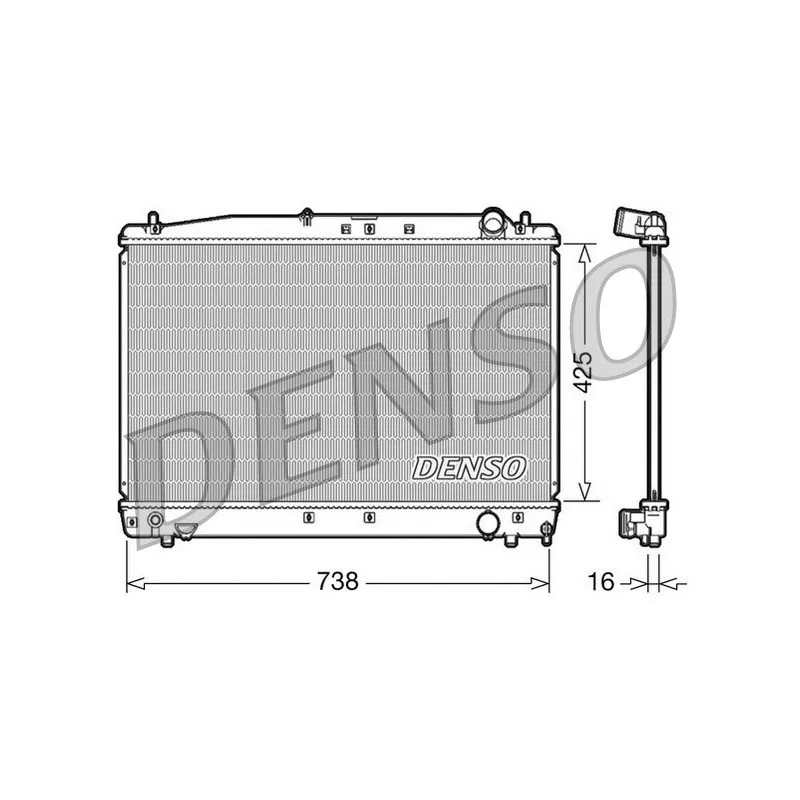 Radiateur, refroidissement du moteur DENSO DRM50033
