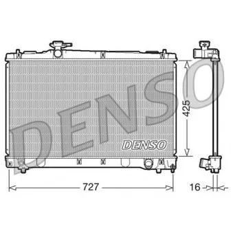 Radiateur, refroidissement du moteur DENSO DRM50034