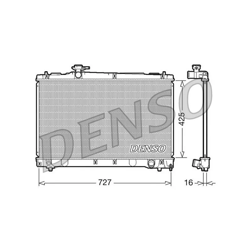 Radiateur, refroidissement du moteur DENSO DRM50034
