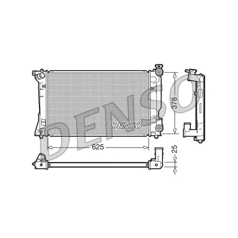 Radiateur, refroidissement du moteur DENSO DRM50035