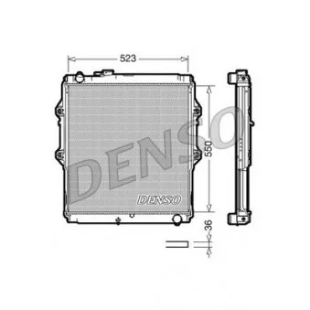 Radiateur, refroidissement du moteur DENSO DRM50037