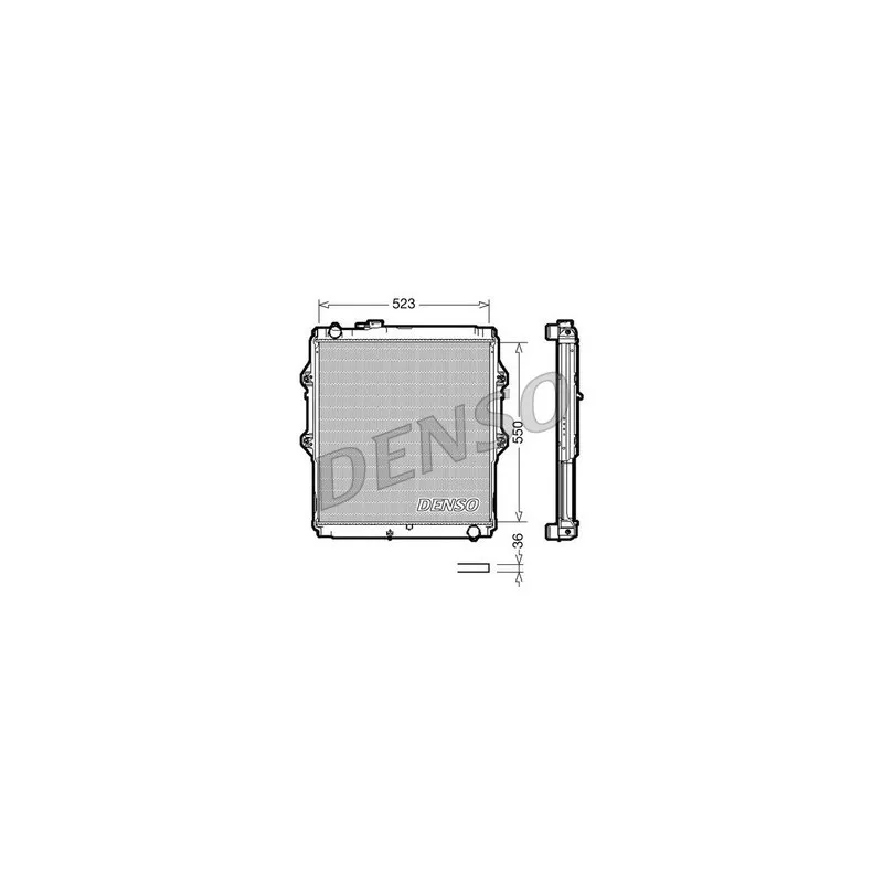 Radiateur, refroidissement du moteur DENSO DRM50037