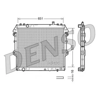 Radiateur, refroidissement du moteur DENSO DRM50038