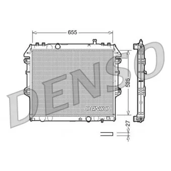 Radiateur, refroidissement du moteur DENSO DRM50039