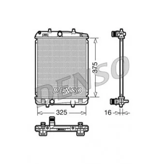 Radiateur, refroidissement du moteur DENSO DRM50040