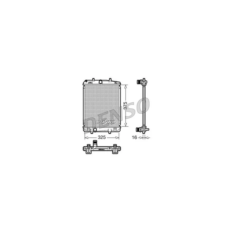 Radiateur, refroidissement du moteur DENSO DRM50040
