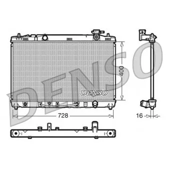 Radiateur, refroidissement du moteur DENSO DRM50041