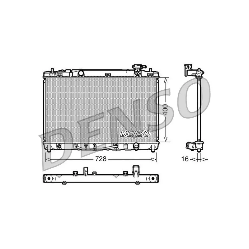 Radiateur, refroidissement du moteur DENSO DRM50041