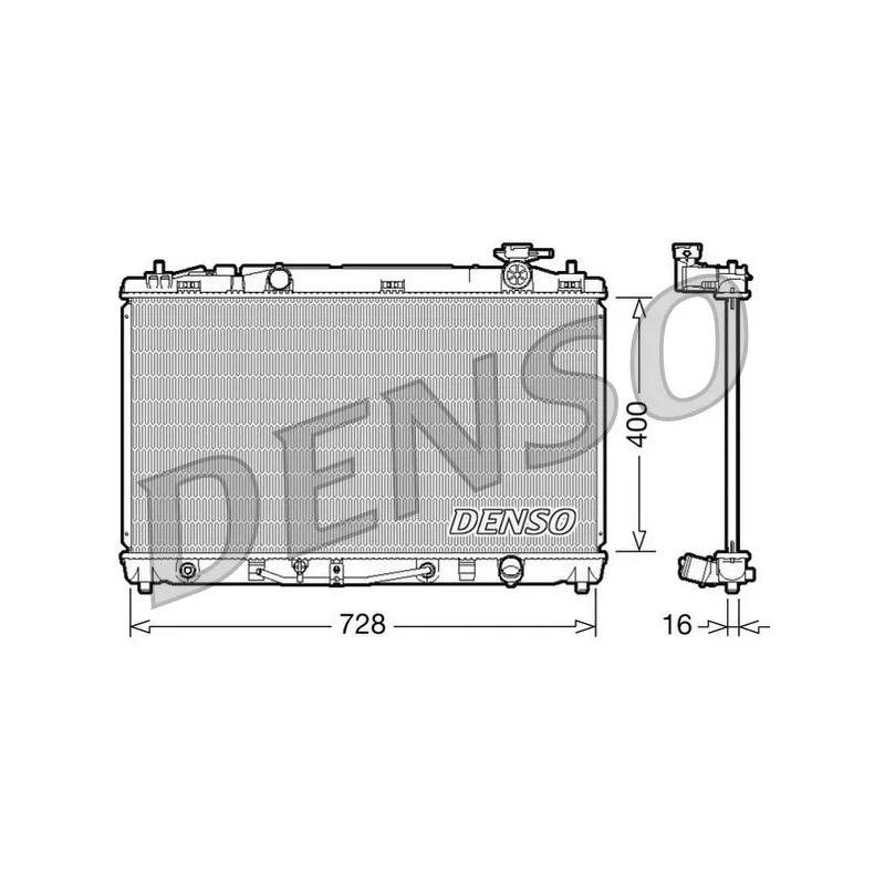 Radiateur, refroidissement du moteur DENSO DRM50042