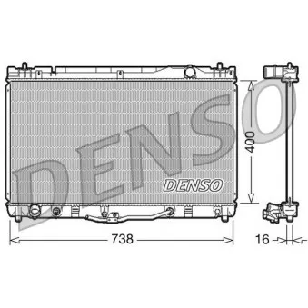 Radiateur, refroidissement du moteur DENSO DRM50043
