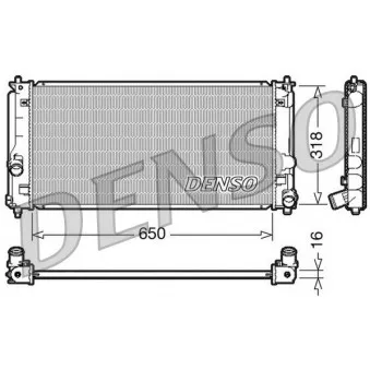 Radiateur, refroidissement du moteur DENSO DRM50044
