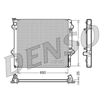 Radiateur, refroidissement du moteur DENSO DRM50046
