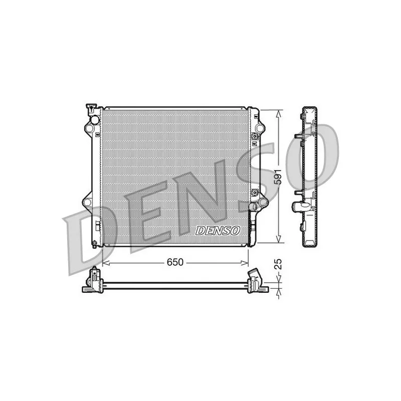 Radiateur, refroidissement du moteur DENSO DRM50046