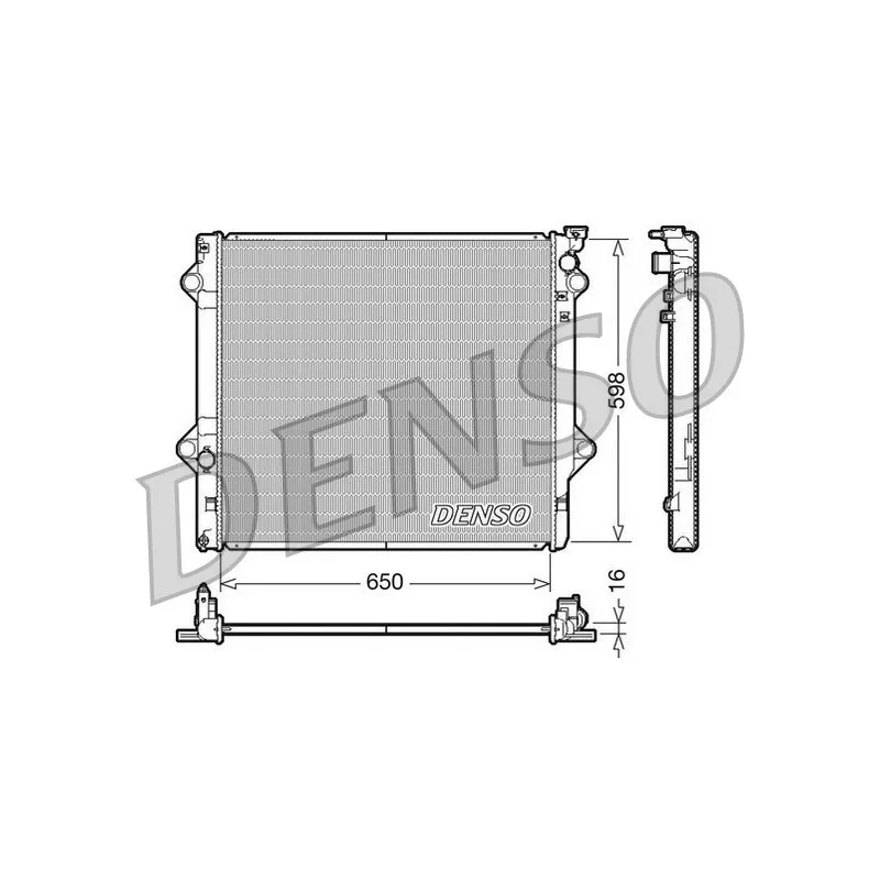 Radiateur, refroidissement du moteur DENSO DRM50048