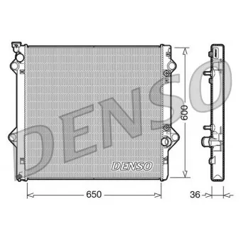 Radiateur, refroidissement du moteur DENSO DRM50049