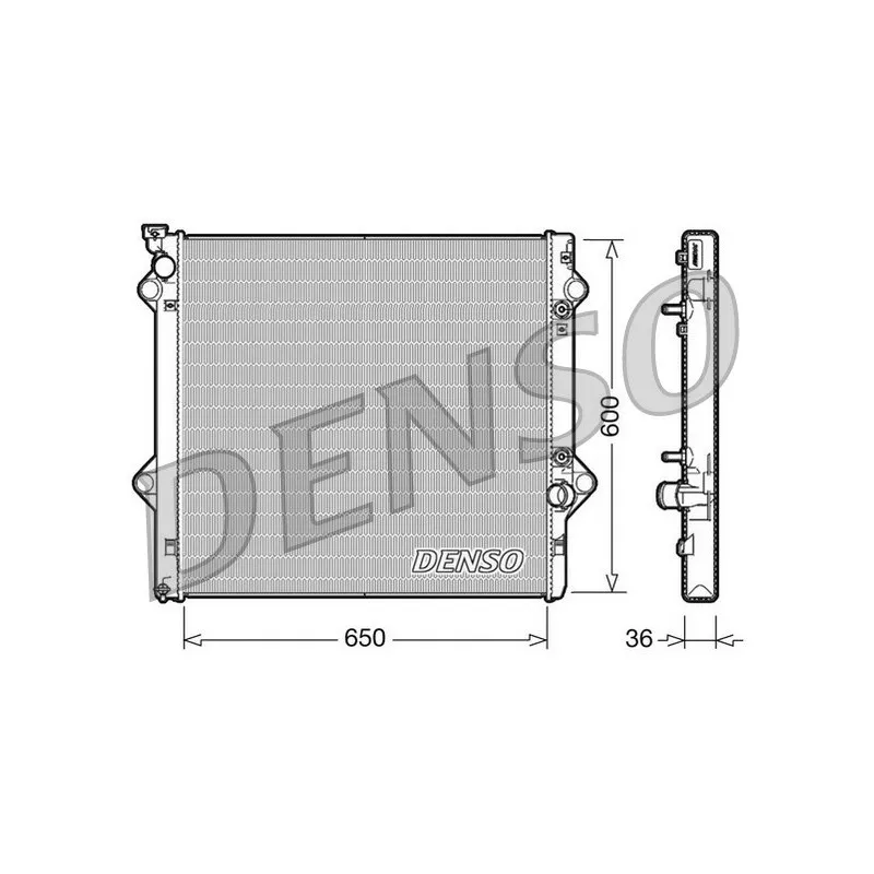 Radiateur, refroidissement du moteur DENSO DRM50049