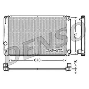 Radiateur, refroidissement du moteur DENSO DRM50051