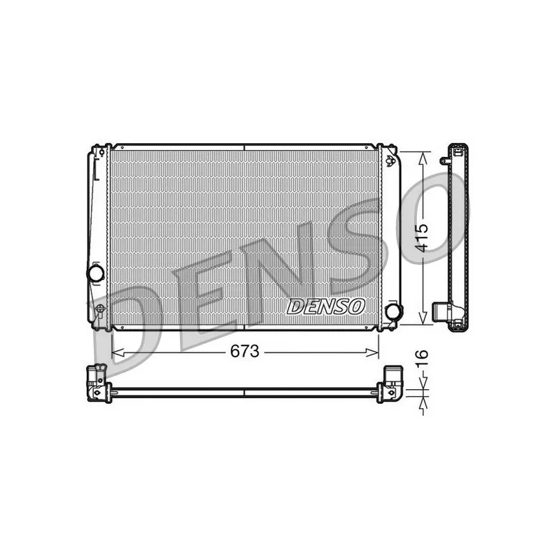 Radiateur, refroidissement du moteur DENSO DRM50051