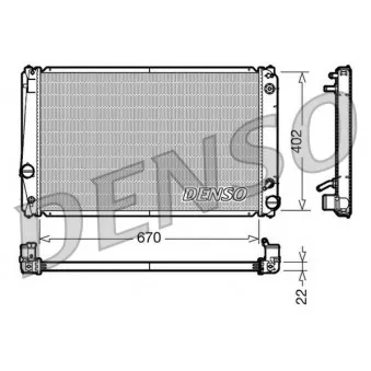 Radiateur, refroidissement du moteur DENSO DRM50052