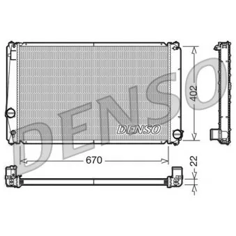 Radiateur, refroidissement du moteur DENSO DRM50053