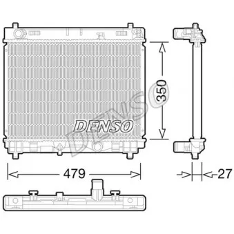 Radiateur, refroidissement du moteur DENSO DRM50058