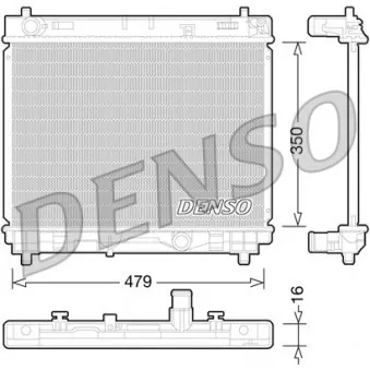 Radiateur, refroidissement du moteur DENSO DRM50059