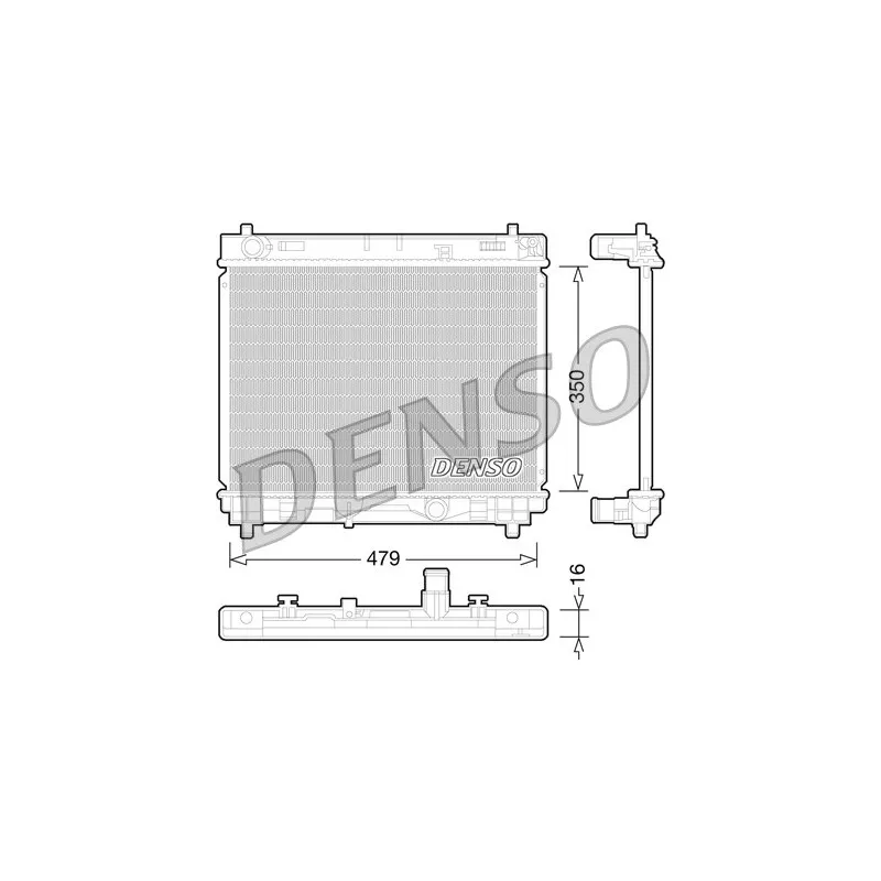 Radiateur, refroidissement du moteur DENSO DRM50059
