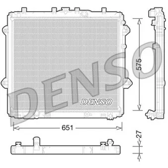 Radiateur, refroidissement du moteur DENSO DRM50060