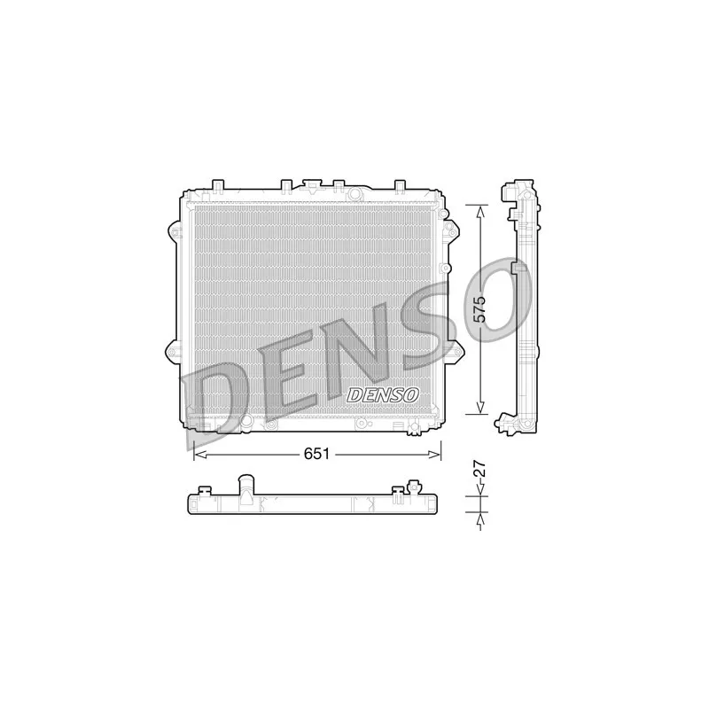 Radiateur, refroidissement du moteur DENSO DRM50060