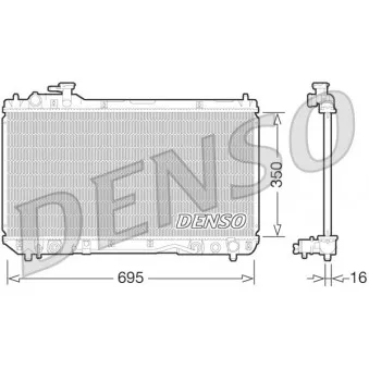 Radiateur, refroidissement du moteur DENSO DRM50061