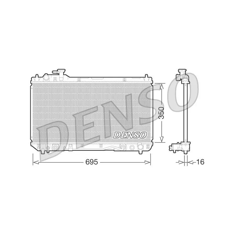 Radiateur, refroidissement du moteur DENSO DRM50061