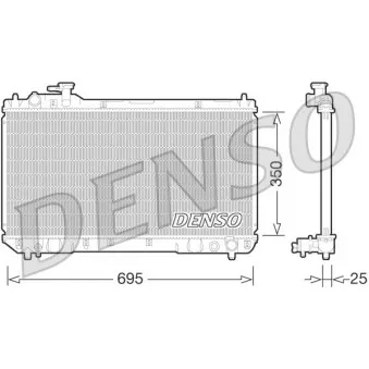 Radiateur, refroidissement du moteur DENSO DRM50062