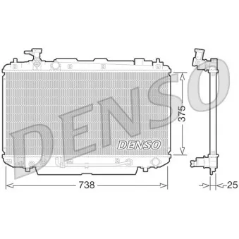 Radiateur, refroidissement du moteur DENSO
