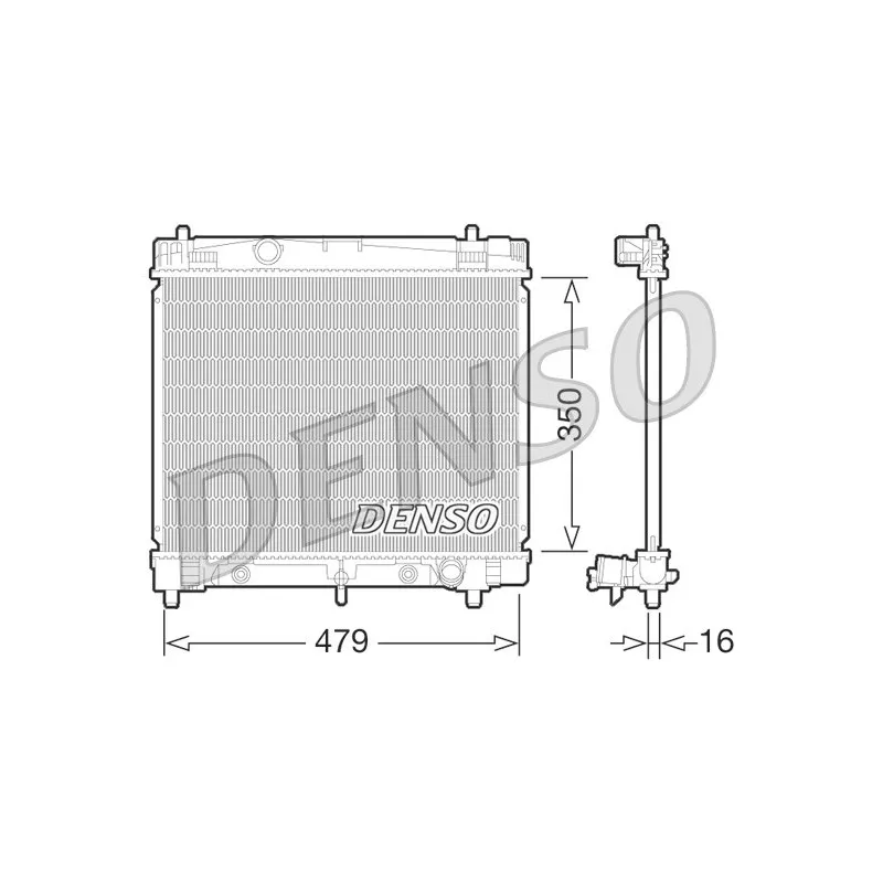 Radiateur, refroidissement du moteur DENSO DRM50070